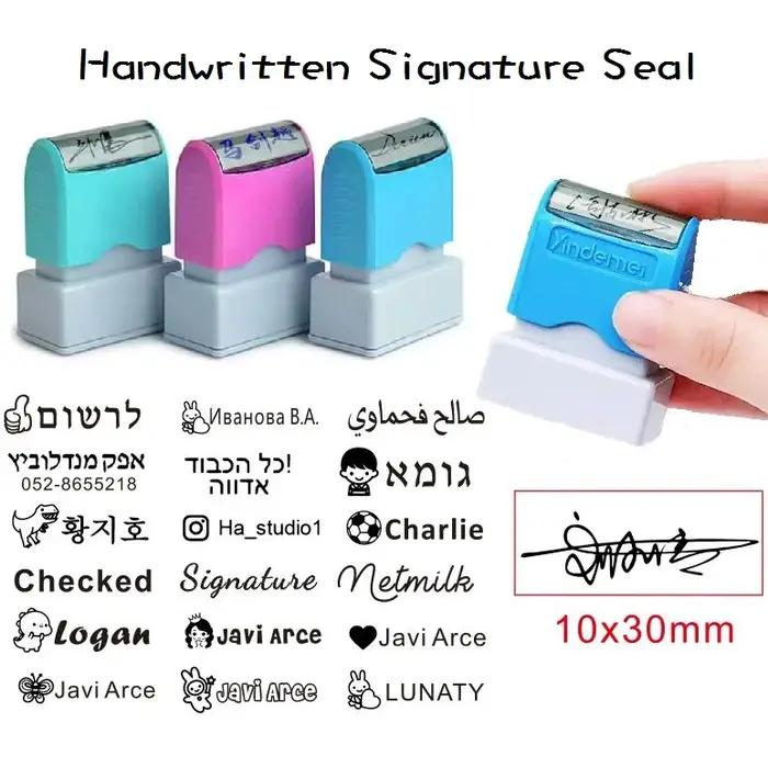 Tampon personnalisé auto-encreur pour enseignant et parents marquer événements spéciaux occasions de calligraphie signature étudiant projet