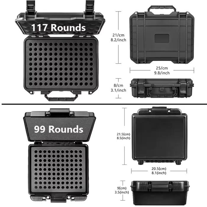 7.62x39 5.56mm 223 boîte à munitions boîtier de balle 117/99 tours support