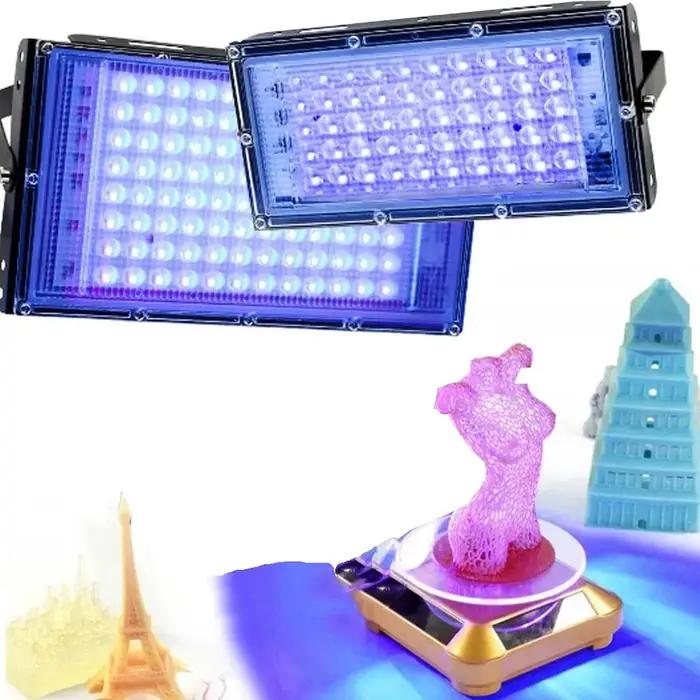 220V 50W 300W LED lampe à polymérisation UV ultraviolette 395nm 365nm 405nm colle UV impression pulv