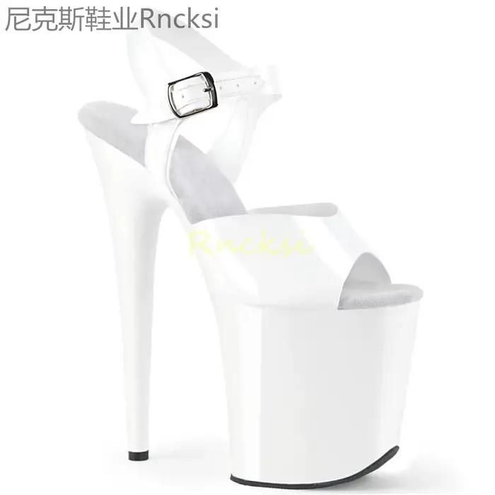 Sandales à talons hauts noirs pour femmes, à un bouton, à la mode, sexy, nouveau style d'été, 23cm