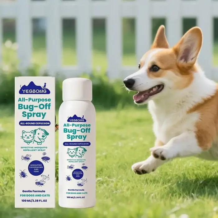 Spray répulsif anti-insectes pour animaux de compagnie