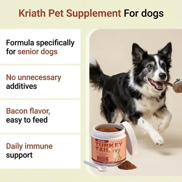 Complément alimentaire Tarkey Tail pour chiens