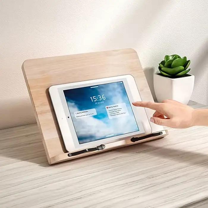 Support de lecture réglable pour tablette, cuisine, salle d'étude à domicile, support pliable