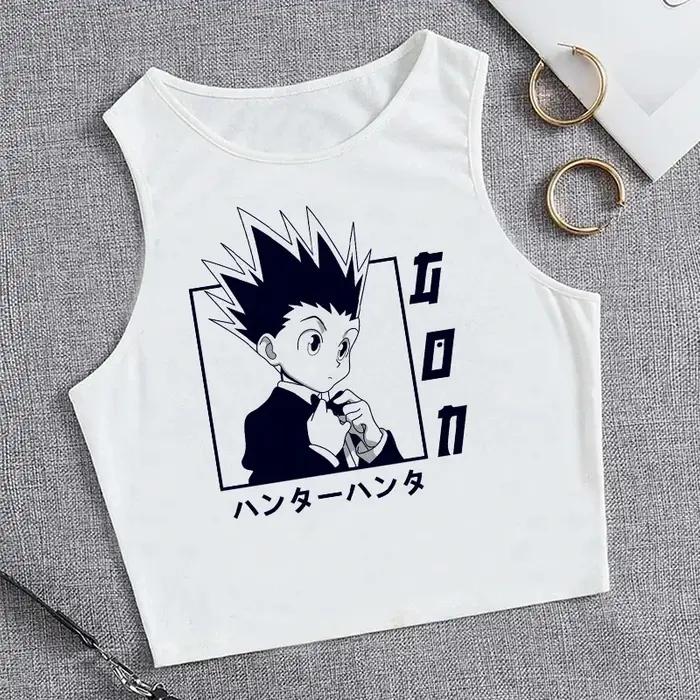 T-shirt Hunter X Hunter années 90 pour femmes, haut court, Harajuku Killua, Hisoka, Manga Y-Y2k