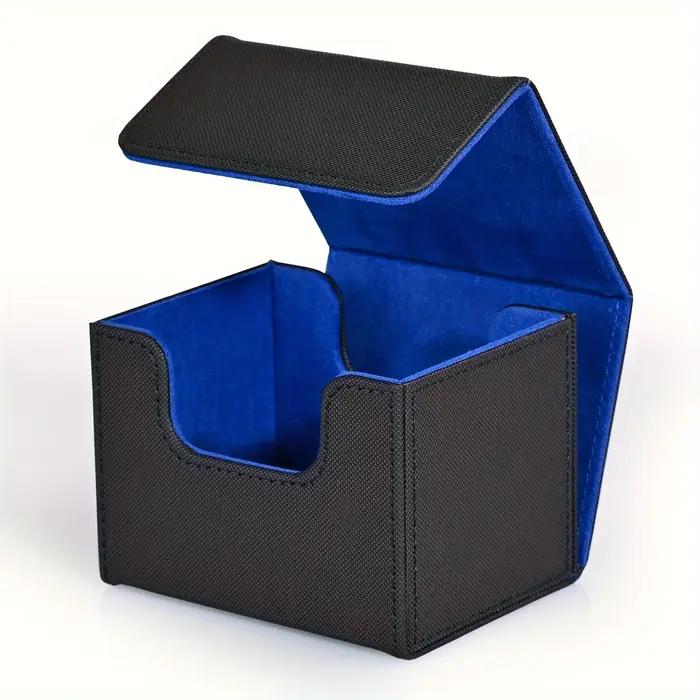 Boîte de rangement en cuir PU pour cartes TCG, étui magnétique pour cartes de bain, convient à 100 c