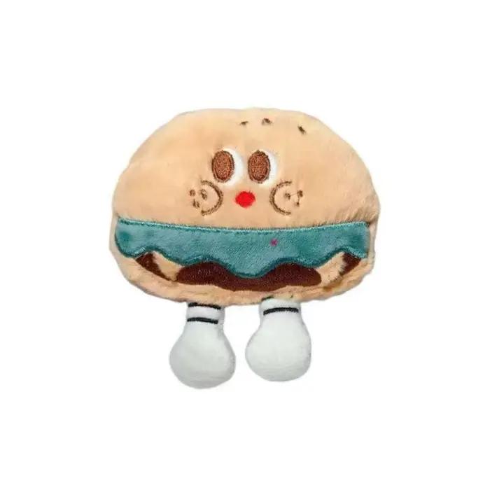 Jouets en peluche couineurs pour chiens, ensemble de jouets à mâcher mignons en forme de nourriture
