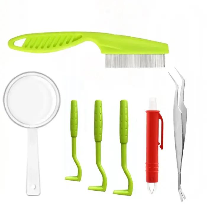 Kit de dissolvant de tiques pour chiens pince à crochet extraction de puces accessoire animal de compagnie santé chiens chats