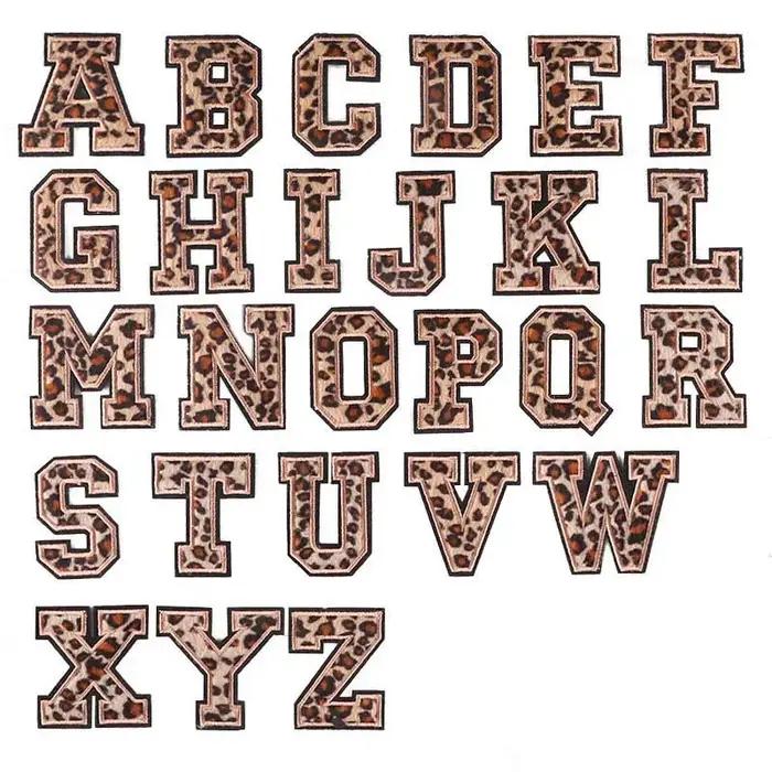 Patchs d'insigne de lettres de l'alphabet anglais A ~ Z