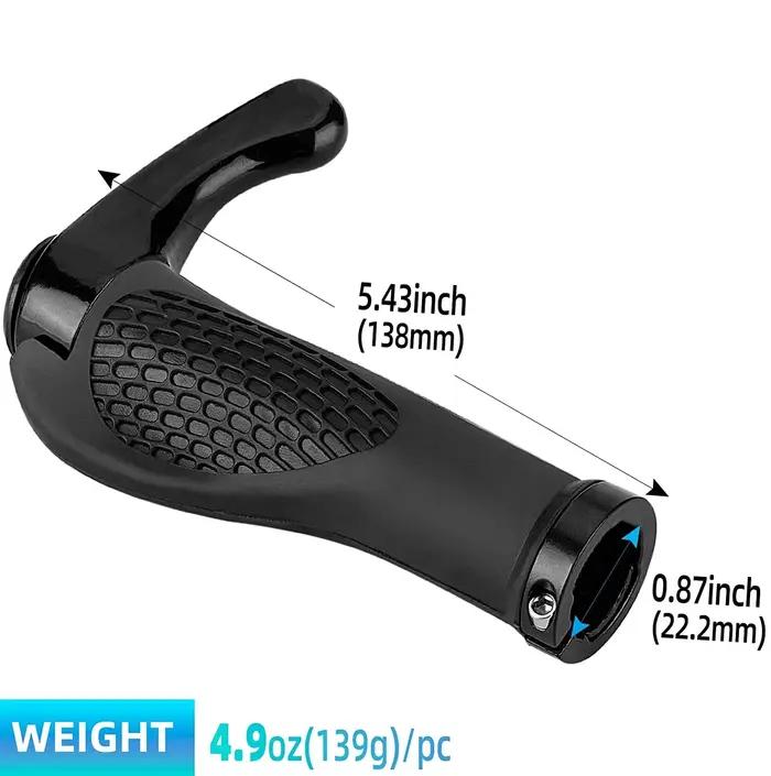 Poignées ergonomiques coordonnantes pour guidon de vélo, 1 paire, accessoires en alliage d'aluminium