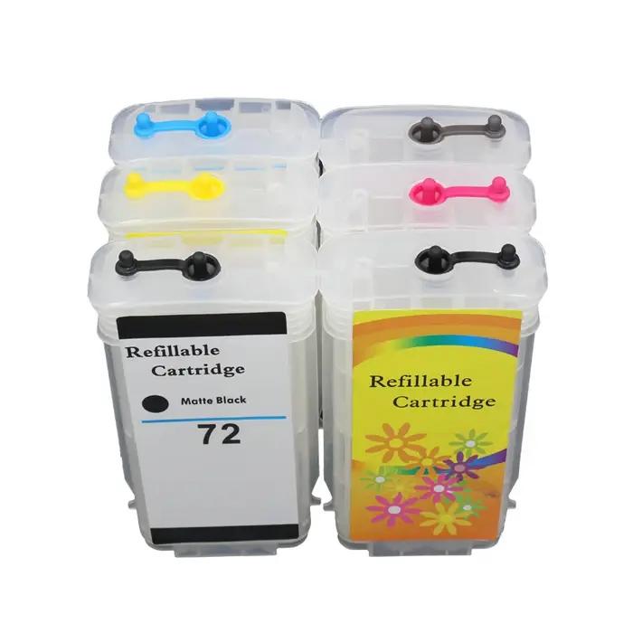 Cartouche d'encre rechargeable vide 130ML avec puce ARC pour hp72 pour HP 72 T610 T1100 T620 T790 T795 T770 T1120 T1200 T770 T2300