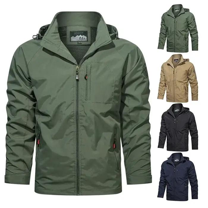 Veste tactique imperméable en nylon pour hommes, résistante aux intempéries, idéale pour randonnée, camping, pêche et chasse
