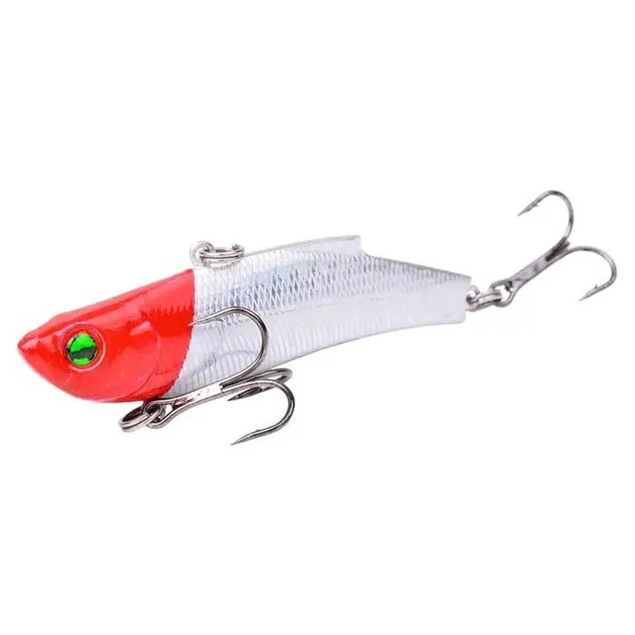 1 pièces 7 cm/17.8g hiver dur mer leurre de pêche VIB 3D appât yeux le pivotant plongée gabarit aile Wobbler Pesca maniv