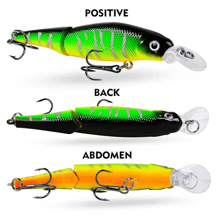 Leurre méné rigide multi-sections wobbler, appât artificiel idéal pour la pêche à la carpe ou à la p