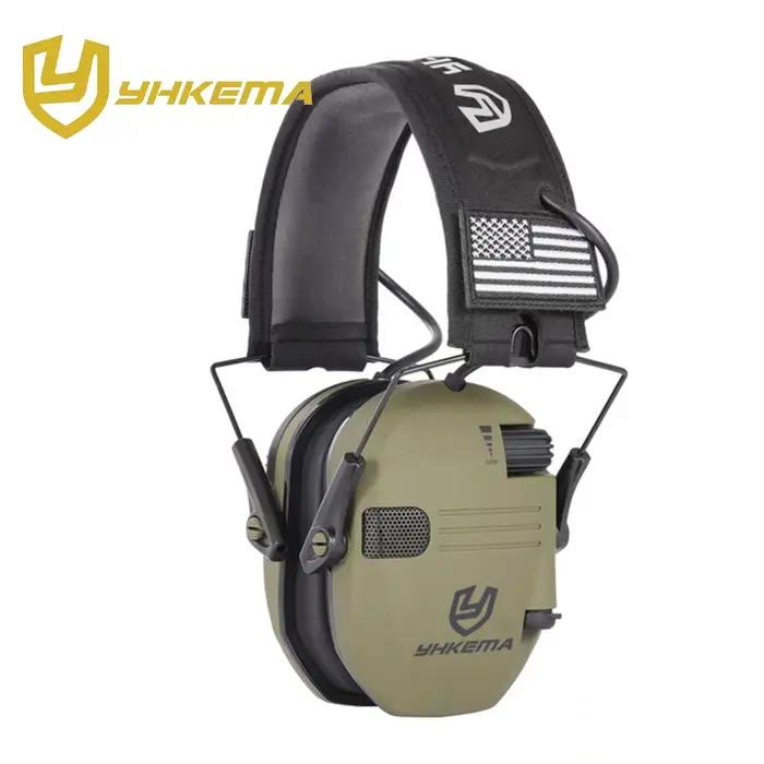 Casque de Protection Sécurité Tactique Anti-Bruit Amplification Son Outils Chasse Plein Air Occasions Spéciales