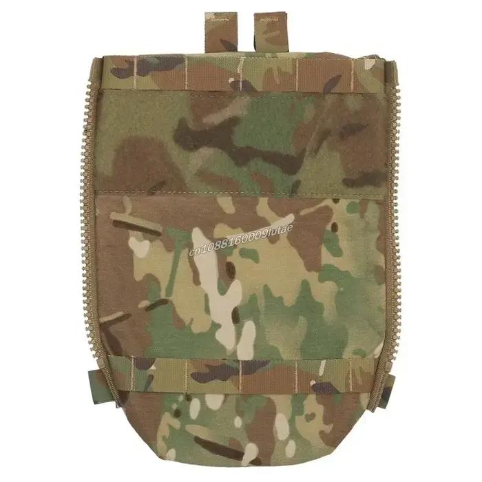 Panneau dorsal tactique FCPC V5 double poche extensible pour sac d'eau et équipement