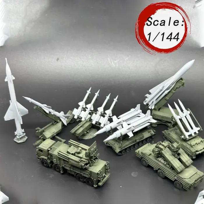 Modèle de char en plastique à l'échelle 1:144, série de missiles de défense aérienne Sam, collection, décoration, jouet, cadeau, souvenir, objet de présentation
