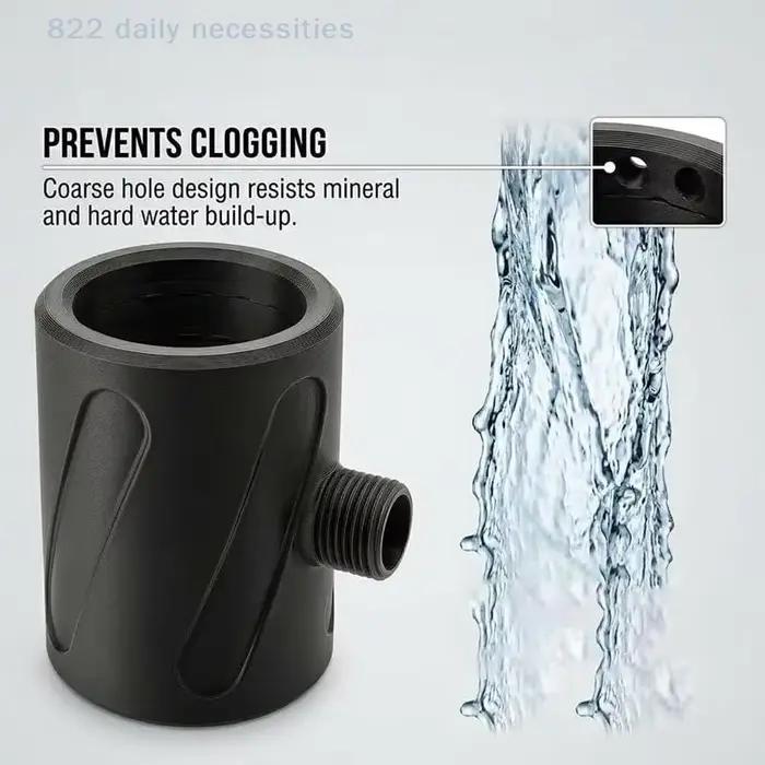 Pommeau de douche pour homme 1 pièce, massant chauffant amélioré, fixation universelle pour salle de bain, haute pression, économie d'eau, expérience spa à domicile