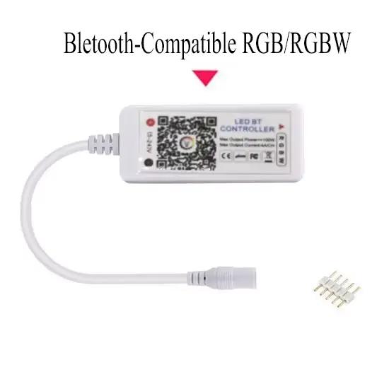 Bande LED WIFI RGB RGBW 12V 24V, contrôleur Android IOS, application Bluetooth, contrôle IR magique