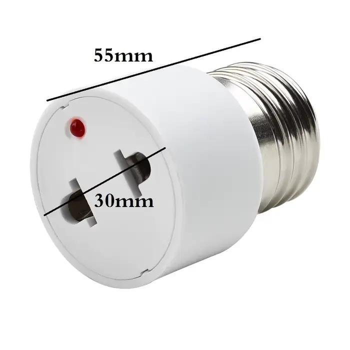 1pc vente chaude pratique blanc E27 prise porte-ampoule luminaire ampoule Base adaptateur lampe doui