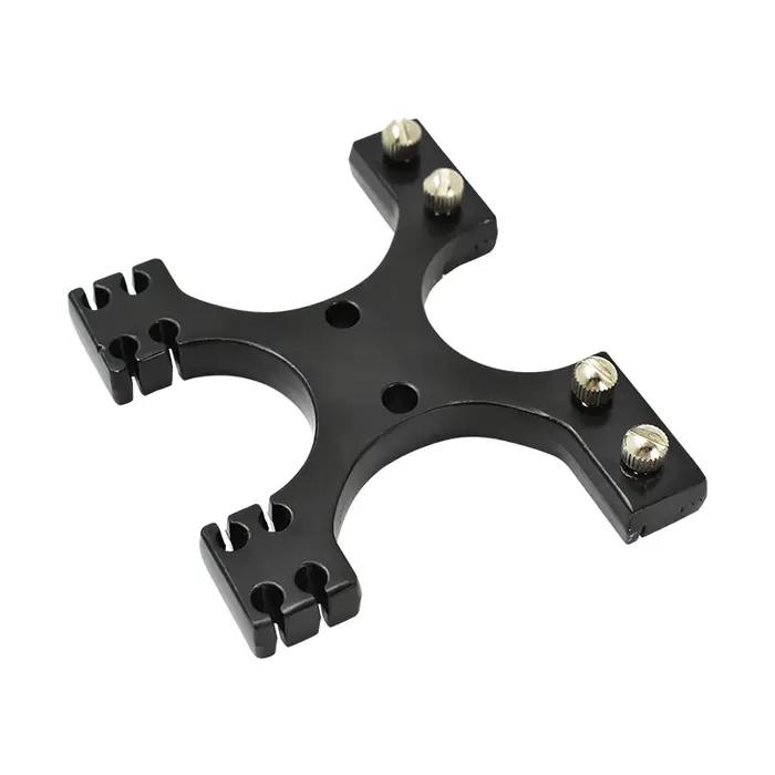 Dispositif de libération de fusil de catapulte de tête de fronde pour chasse et pêche robuste et durable en alliage noir