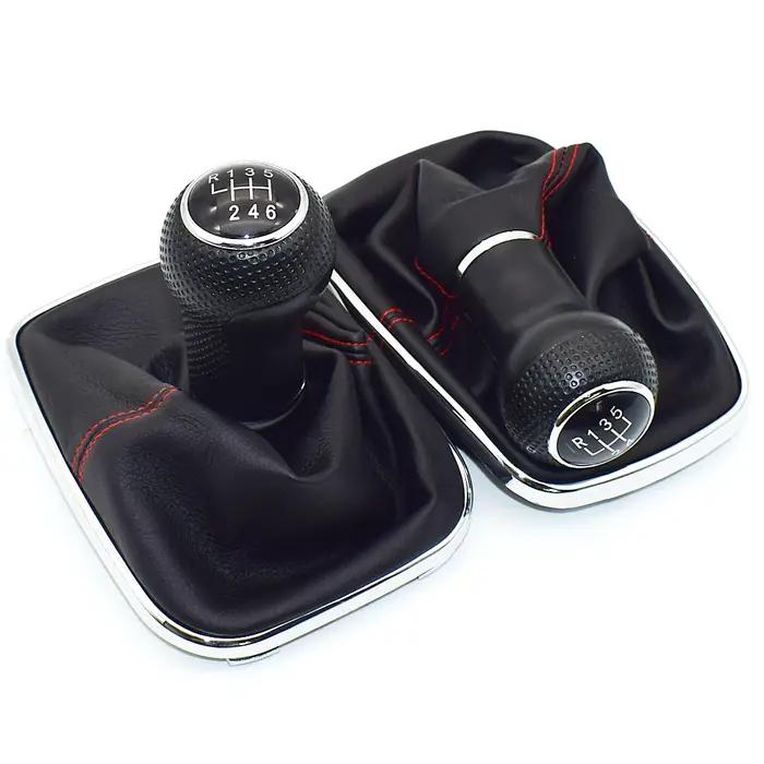 23mm pour Volkswagen VW Golf 4 IV MK4 GTI R32 Bora Jetta 5 vitesses cadre noir pommeau de levier de