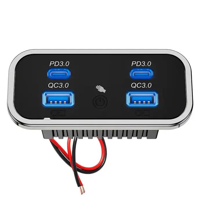 Chargeur USB 4 ports pour voiture