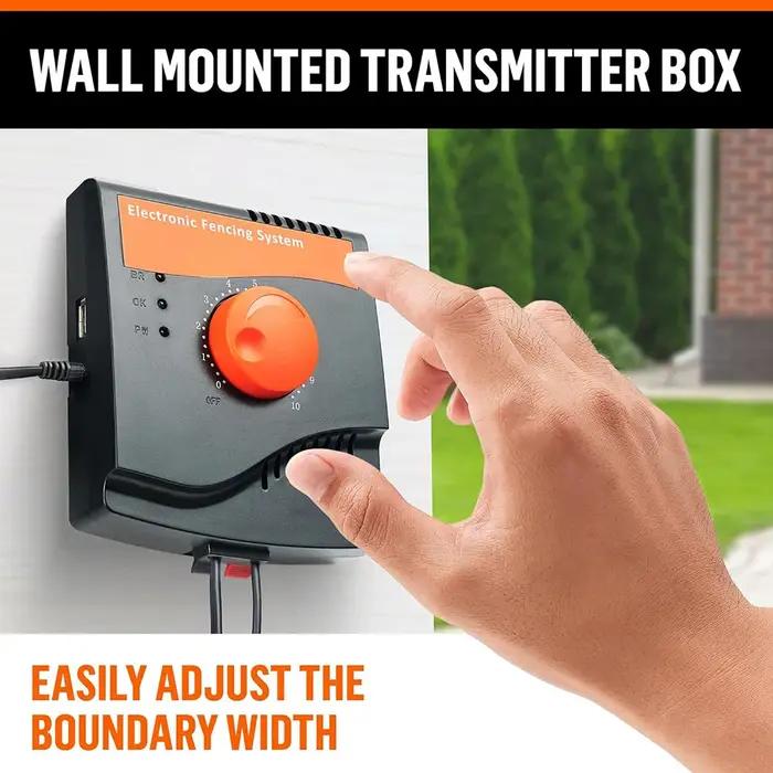 Clôture Électrique Filaire pour Chien Système de Confinement de Limite pour Animaux de Compagnie Collier Étanche et Rechargeable pour 1 2 3 Chiens Occasions Spéciales Sécurité Animale
