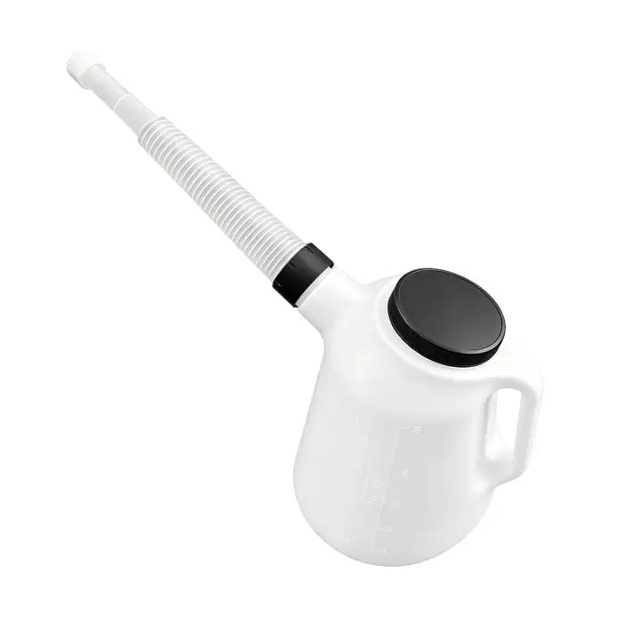 Bidon de carburant, réservoir de carburant, gourde de mesure d'huile 5L avec récipient de versement d'huile, seau de stockage d'huile automobile pour machine, garage, moteur de voiture