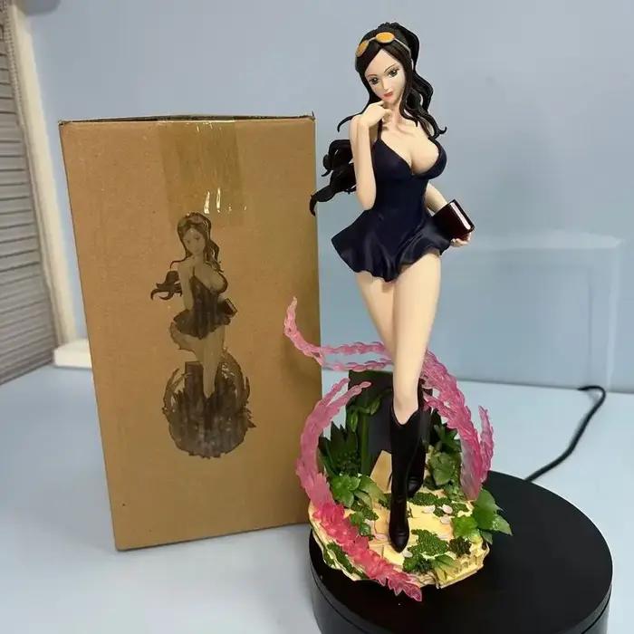 Ensemble de figurines d'anime, statue en résine de Nico Robin, modèle de collection, décoration de bureau pour collectionneur d'anime adulte