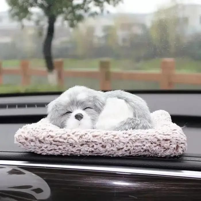 Ornements de bambou vivant pour intérieur de voiture simulation de chien supporter de l'air sans odeur et formaldéhyde 14 couleurs disponibles élégance et purification de l'atmosphère