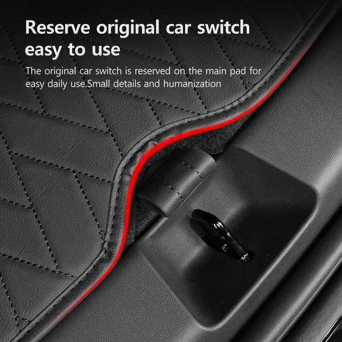 Tapis de coffre en cuir entièrement entouré, doublure de chargement étanche pour Tesla modèle Y 3 Hi