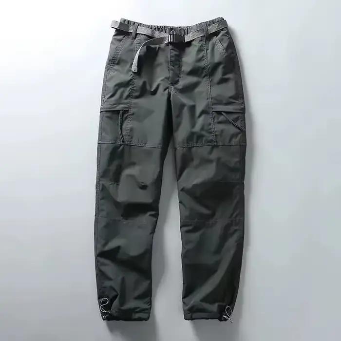 Pantalon cargo épais imperméable hiver chasse outdoor multi-poches loose femmes hommes
