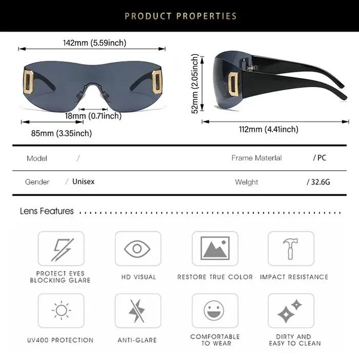Lunettes de soleil de styliste pour femmes, verres de luxe, tendance, y2k, rose ombré, 2000, 2023