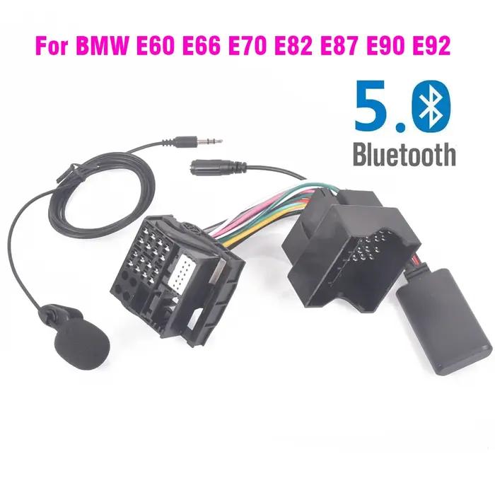 Prise de harnais Radio pour BMW E60 E61 E66 E70 E82 E87 E88 E90 E91 E92 E93, Microphone mains libres