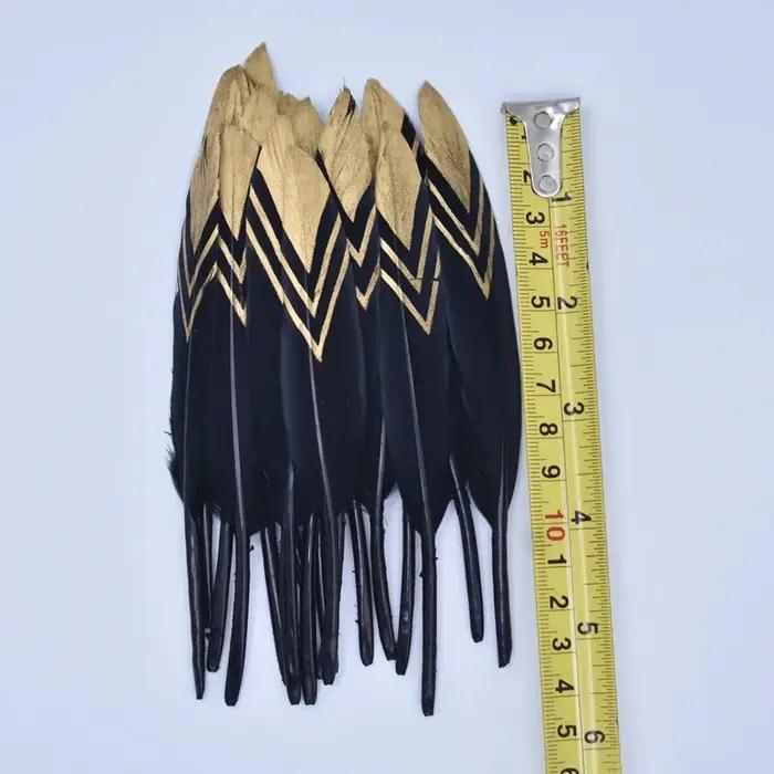 Plumes de canard trempées en or pour l'artisanat