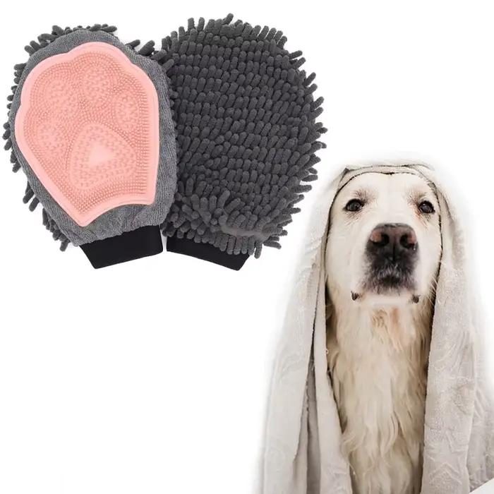 1PC Gants de toilettage pour animaux de compagnie