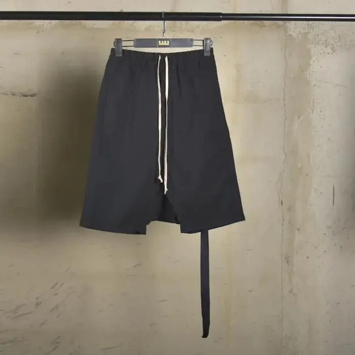 Coton Shorts hommes haute rue foncé classique tricoté mince été Haren entrejambe pantalon jeunesse mode tendance