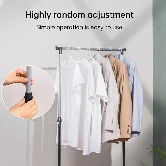 Séchoir à linge de chambre à coucher, support de rangement pour vêtements de salon, portant simple résistant à l'usure
