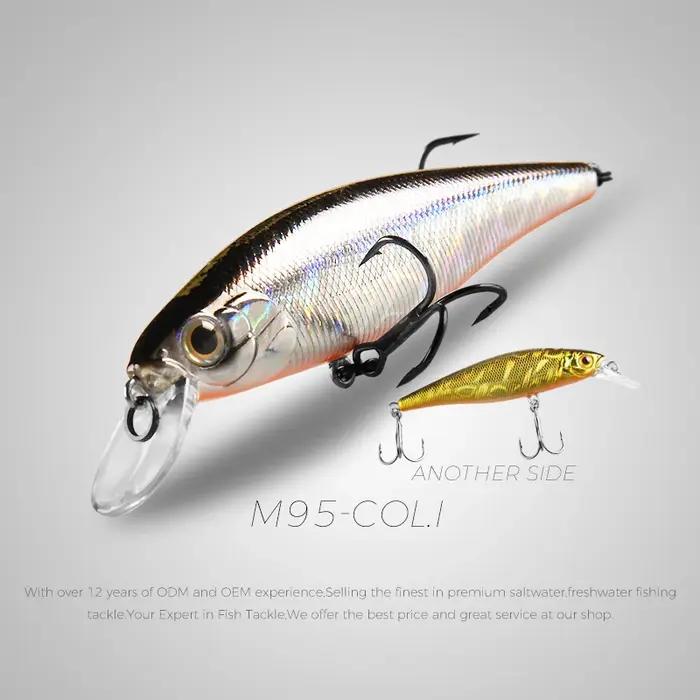 BEARKING Squad Minnow 95mm 14.8g 65mm 6g système de poids en tungstène SP leurres de pêche couleurs assorties manivelle