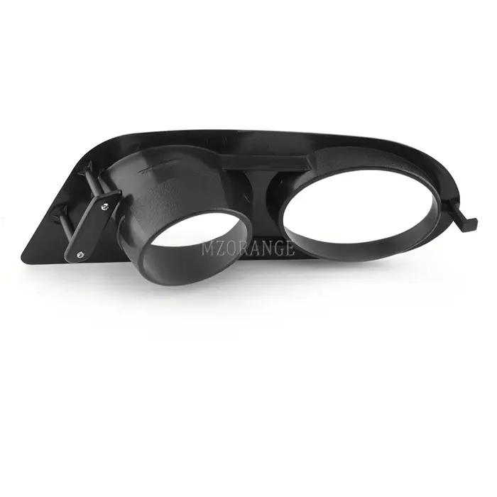 Feu Antibrouillard pour BMW, Accessoire Noir Brillant avec Couvercle de Phare, Cadre de Calandre LED