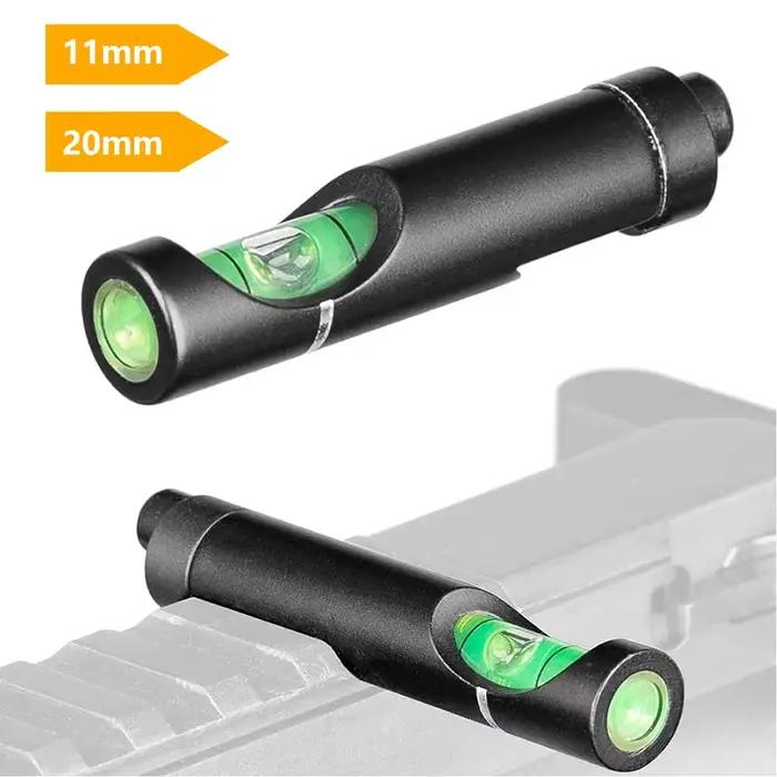 Kit d'outils de nivellement Hunting Spirit niveau à bulle pour lunettes de chasse sur rail Picatinny 11mm 20mm accessoire de chasse pour ajustement précis et facile d'utilisation