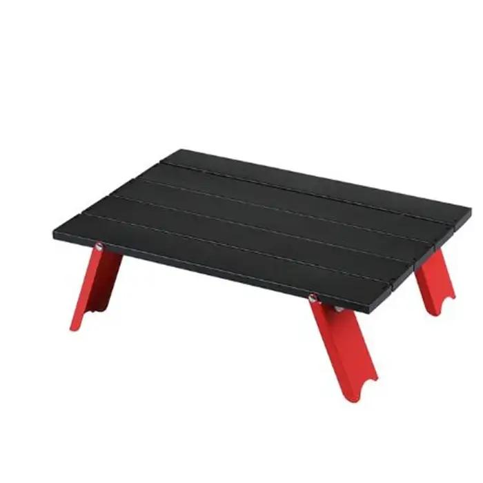Mini table de camping pliable ultralégère en alliage d'aluminium, table d'extérieur, voyage, pique-n