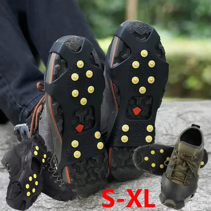 Couvre-chaussures à griffes de neige en polyéthylène pour randonnées et activités enneigées pour hommes et femmes occassions spéciales randonnées en montagne et promenades enneigées