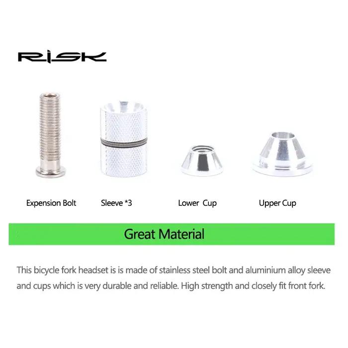 Risque vélo fourche Steerer 1-1/8 "(28.6mm) casque tige capuchon supérieur bouchon de Compression en