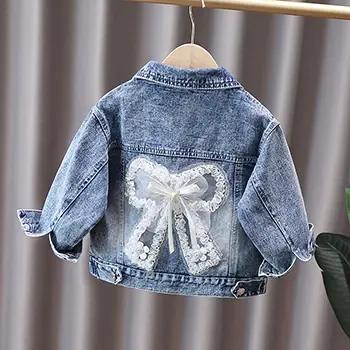2-12 ans filles Denim veste nouvelle mode bébé enfants Jean manteaux