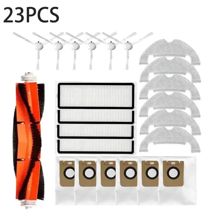 Pièces de rechange et accessoires pour aspirateur robot Dreame Bot D10 Plus tissu plastique filtre HEPA brosse principale latérale couleur multiple
