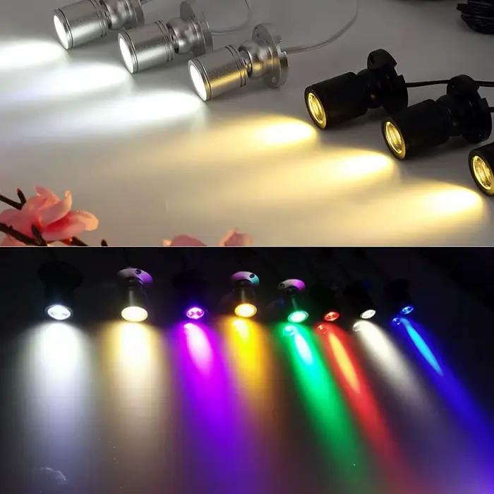 Projecteur Led USB 3W DC5V, pour armoire à bijoux, vitrine, comptoir, monté en Surface, Mini Spot lu