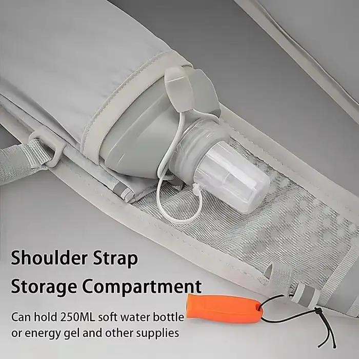 Gilet de course léger avec poche pour bouteille d'eau, réfléchissant, sac de poitrine d'hydratation avec support pour téléphone