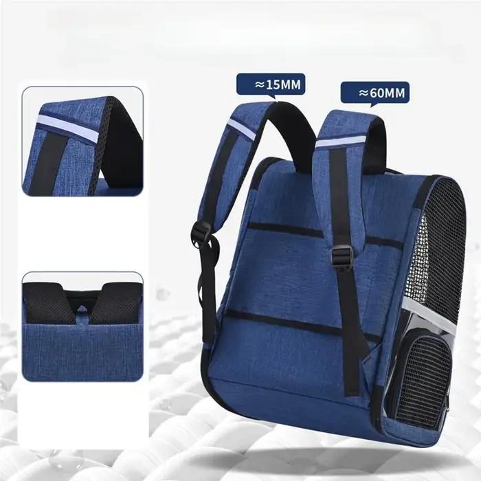 Sac à dos pour chien B84B - Portable - Grande capacité - Pour utilisation en extérieur - Transporteur pour animaux de compagnie - Design respirant