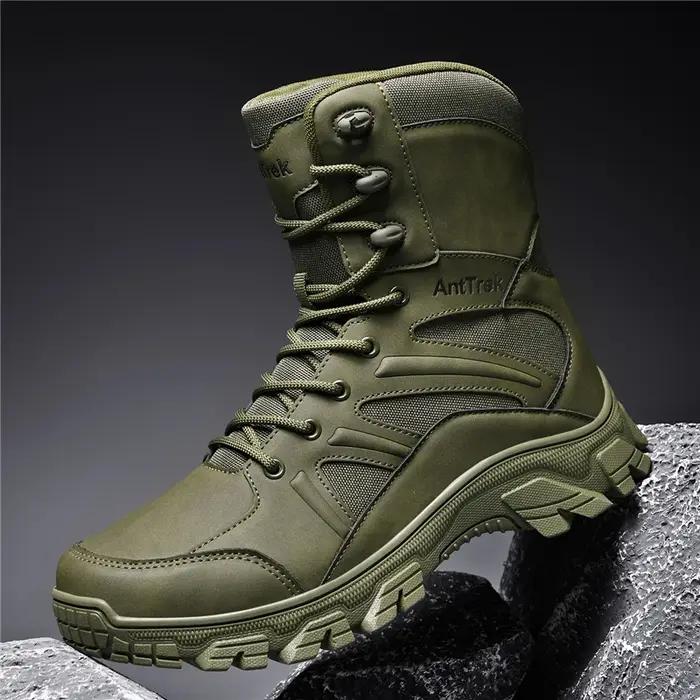 Bottes de chasse imperméables et respirantes en unité centrale antidérapantes pour hommes hautes bottes tactiques camping et randonnée